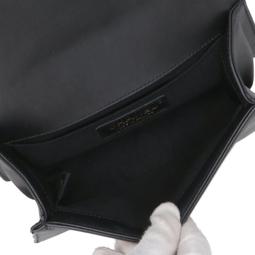 CHANEL  シャネル/ボーイシャネル20Vステッチスモールチェーンショルダー/ブラック/A67085//254*****/ABランク/40