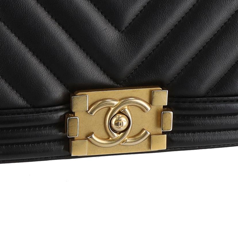 CHANEL  シャネル/ボーイシャネル20Vステッチスモールチェーンショルダー/ブラック/A67085//254*****/ABランク/40
