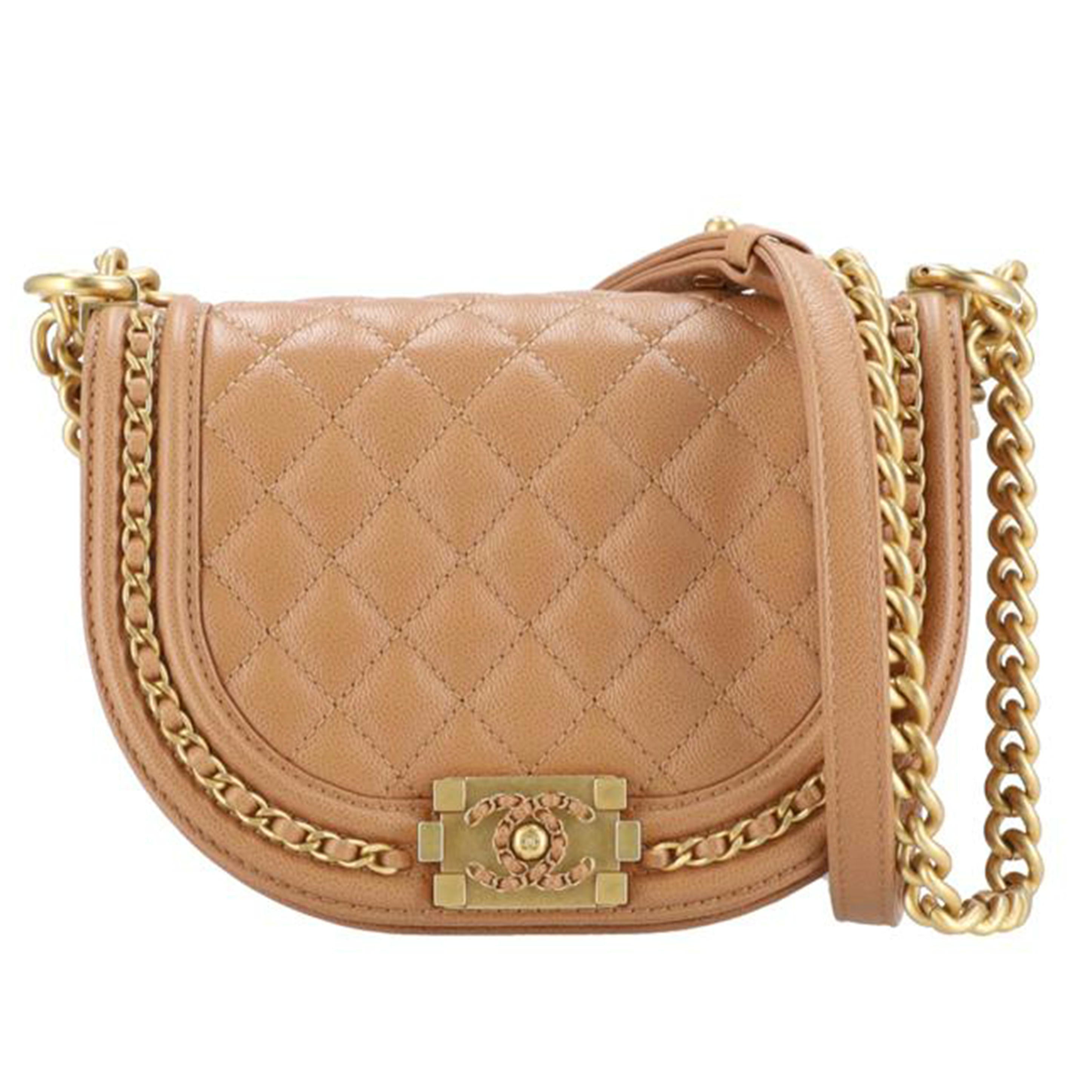 CHANEL シャネル/ボーイシャネルスモールチェーンショルダー/ブラウン /AS3350//XH9*****/SAランク/40