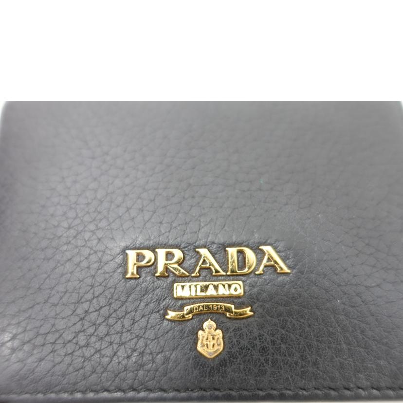 PRADA プラダ/二つ折りレザー財布//Bランク/88
