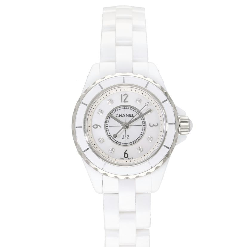 CHANEL シャネル/J12/ホワイト8Pダイヤ/クオーツ/腕周り約17cm/H2570//S.N******/ABランク/40