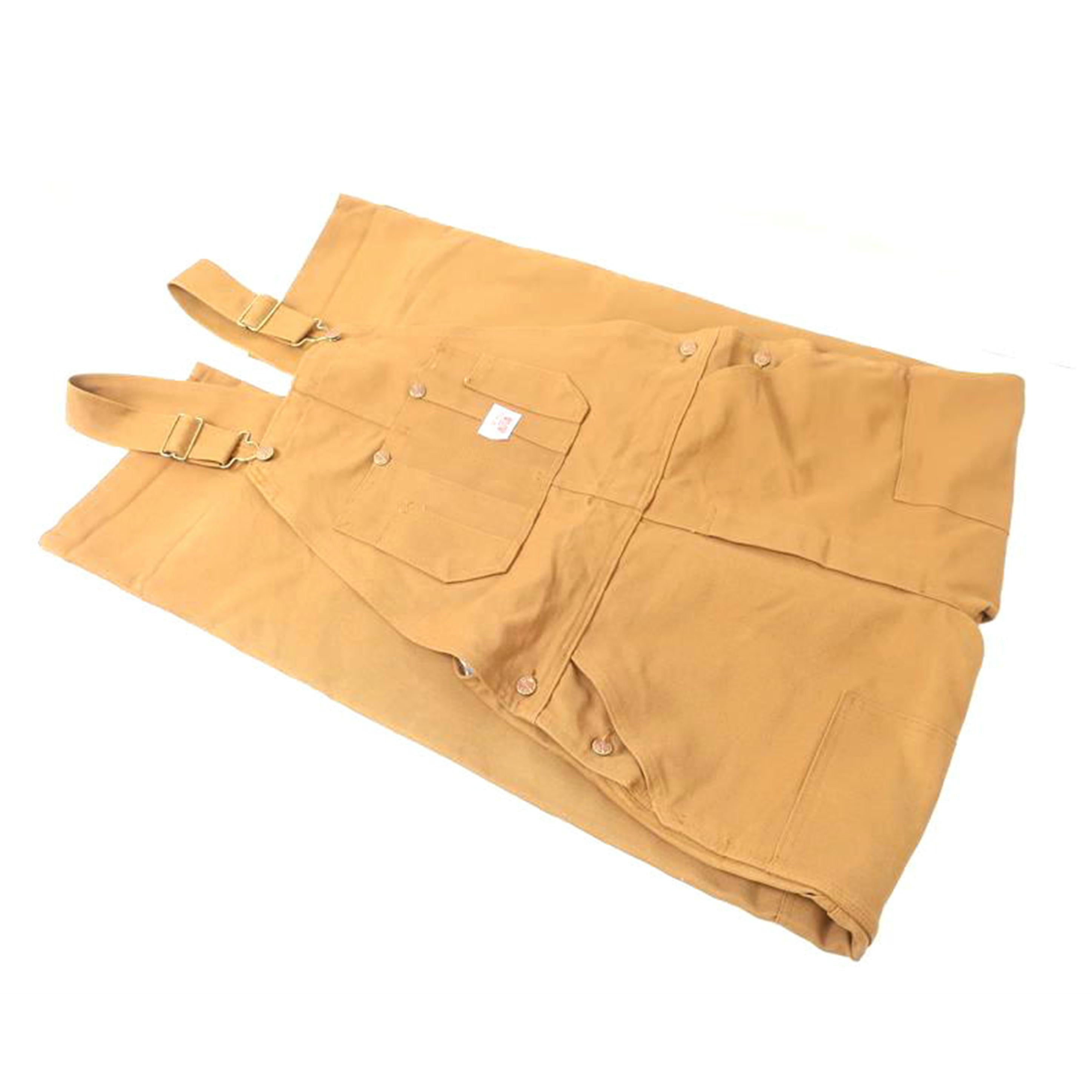 ROUND　HOUSE ラウンドハウス/オーバーオール　W38L32　大きめ　ブラウン/#83//Aランク/65