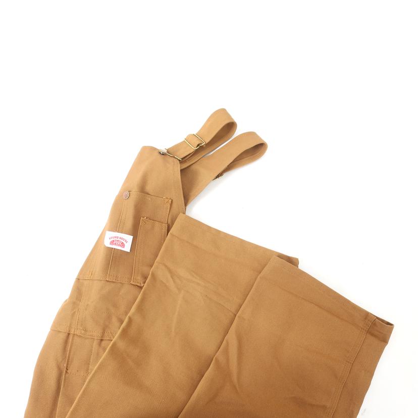 ROUND　HOUSE ラウンドハウス/オーバーオール　W38L32　大きめ　ブラウン/#83//Aランク/65
