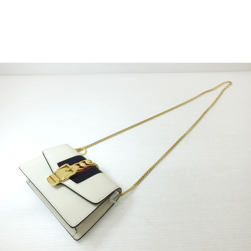 GUCCI グッチ/ミニチェーンショルダーバッグ／シルヴィ/494646//218*/ABランク/88