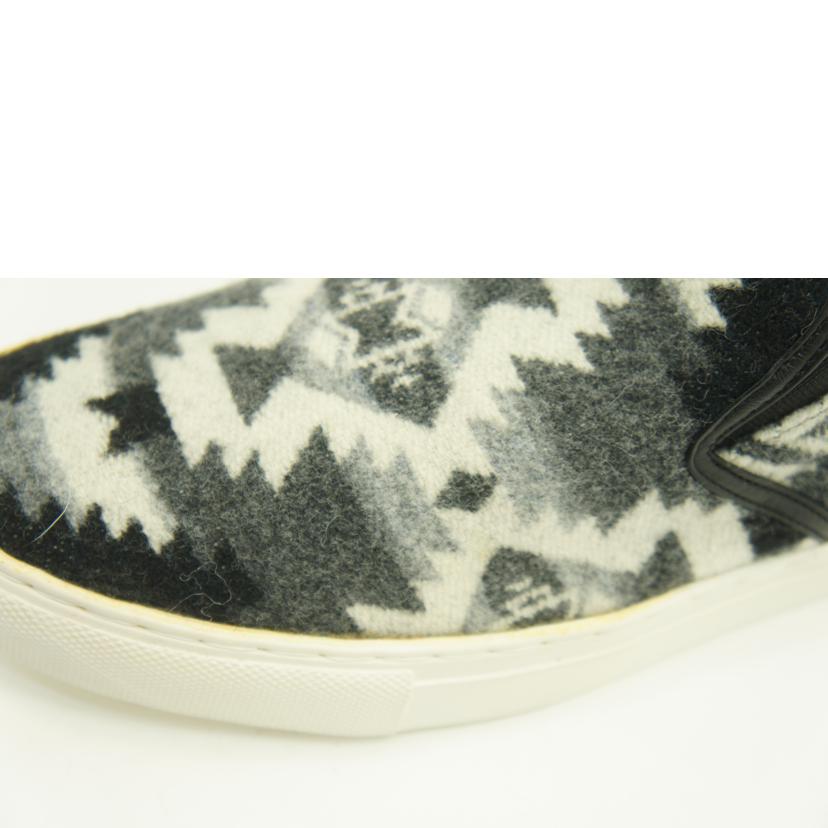 1PIU1UGUALE3 ウノピュウガーレトレ/PENDLETON　スリッポンシューズ　25cm/TN-16S-053//ABランク/20