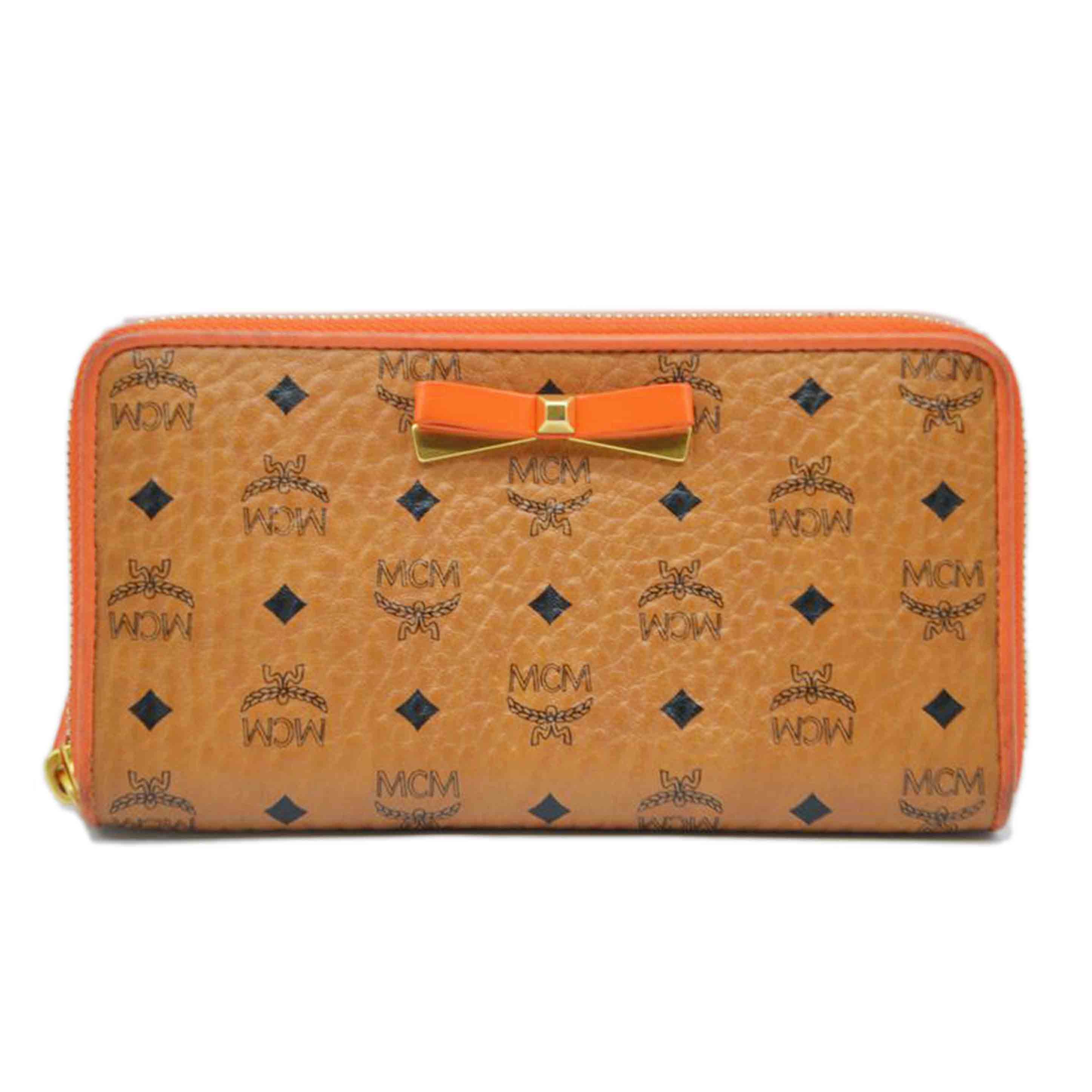 MCM エムシーエム/ヴィセトスリボンラウンドファスナー長財布/MYL7SLL02CO001//Bランク/89