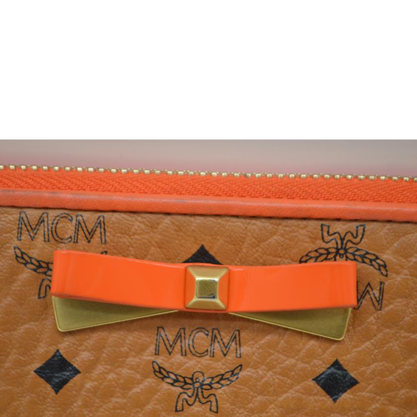 MCM エムシーエム/ヴィセトスリボンラウンドファスナー長財布/MYL7SLL02CO001//Bランク/89