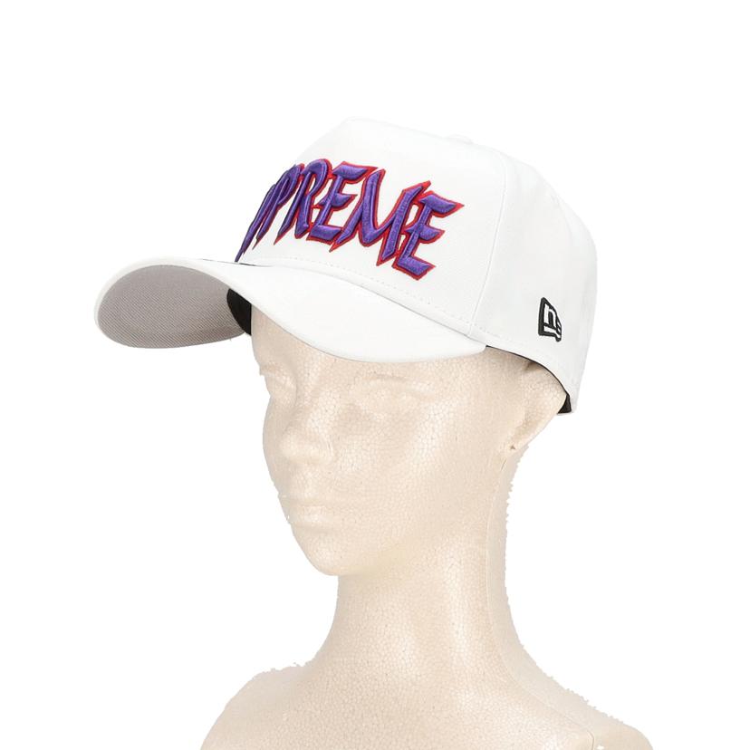 Supreme シュプリーム/ニューエラ×シュプリーム/キャップ/ホワイト//SAランク/18