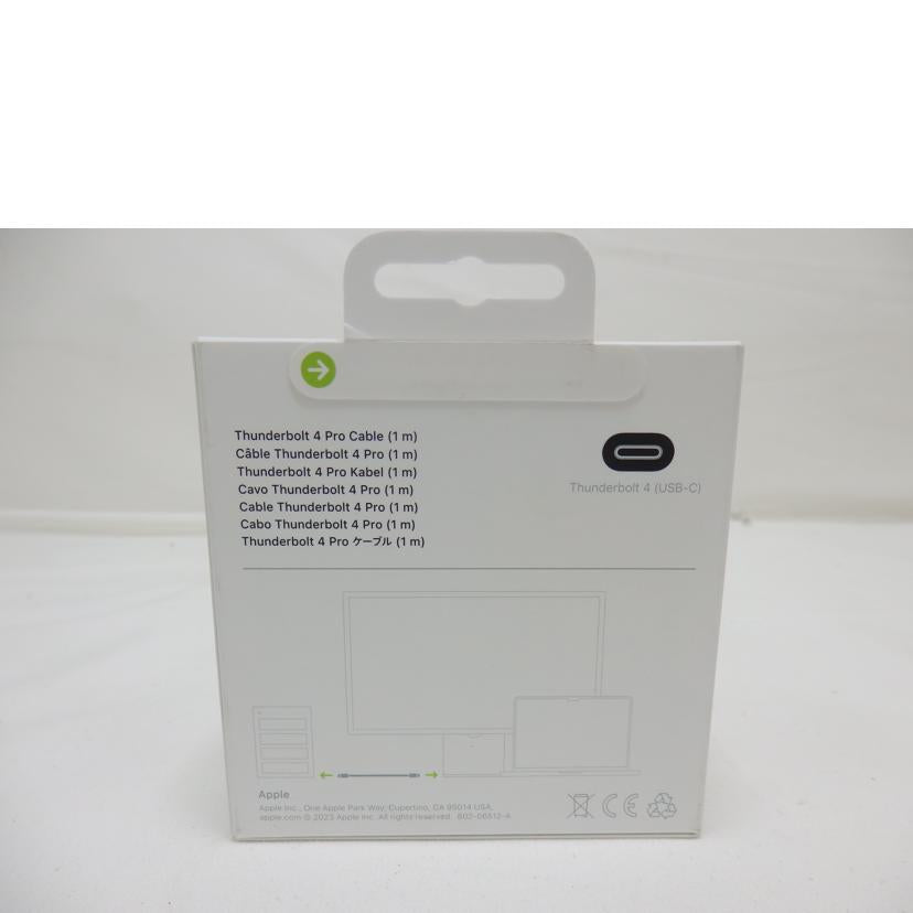 Apple/Thunderbolt4（USB－C）　Pro　Cable　1m/MU883FE/A//Sランク/84