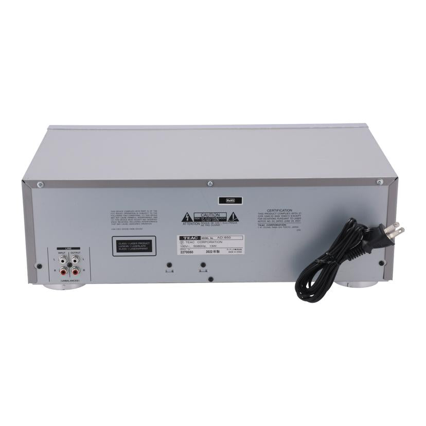TEAC ティアック　/カセットデッキ・CDプレーヤー/AD-850//2270050/Bランク/62