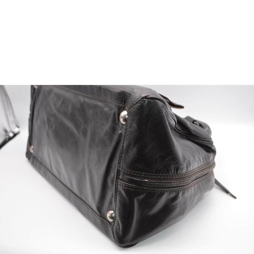 BALENCIAGA バレンシアガ/ポケットシェーブルレザーボストンバッグ/341480//I･5*****/ABランク/89