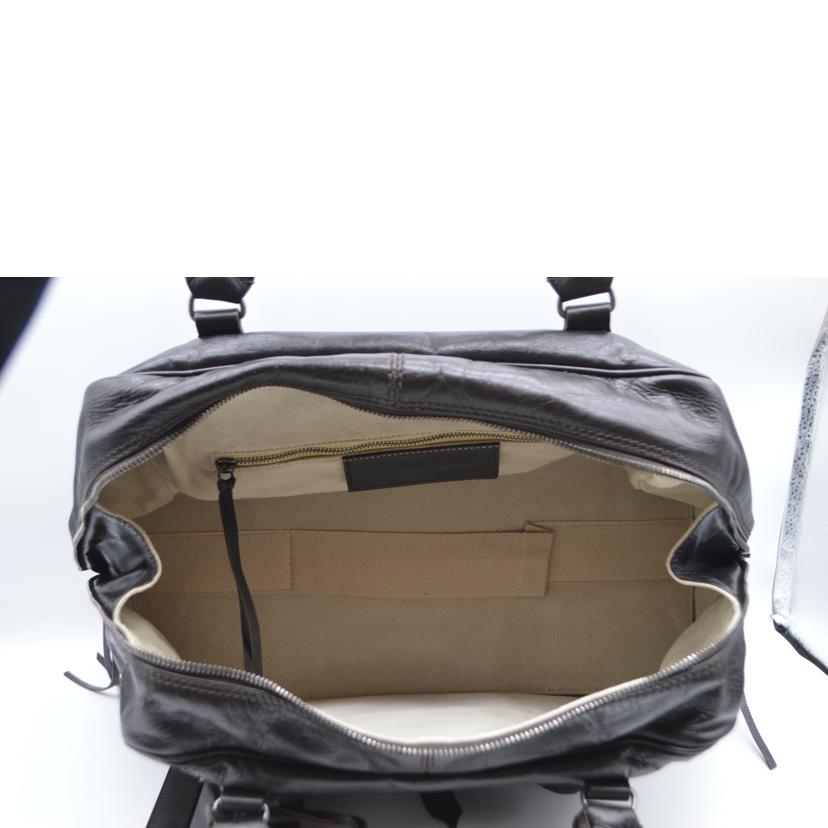 BALENCIAGA バレンシアガ/ポケットシェーブルレザーボストンバッグ/341480//I･5*****/ABランク/89