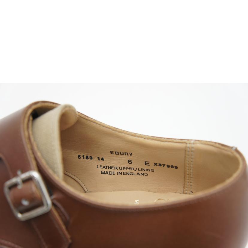 CROKETT＆JONES クロケットアンドジョーンズ/レザー×キャンバス シューズ/ブラウン×ベージュ/6189//X37969/SAランク/20