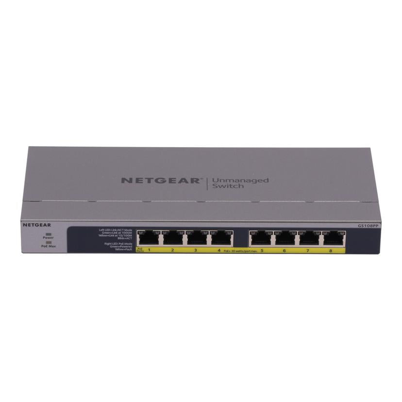 NETGEAR ネットギア/ネットワークハブ/GS108PP-100AJS//76C132DM00858/Bランク/84