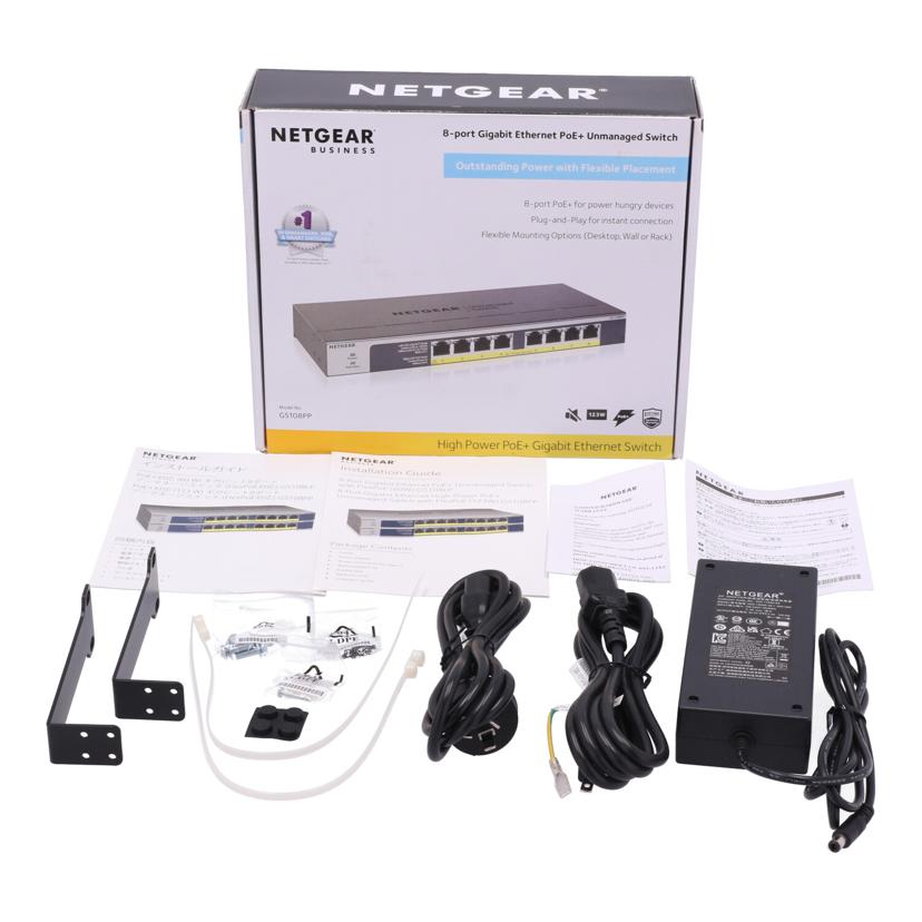 NETGEAR ネットギア/ネットワークハブ/GS108PP-100AJS//76C132DM00858/Bランク/84