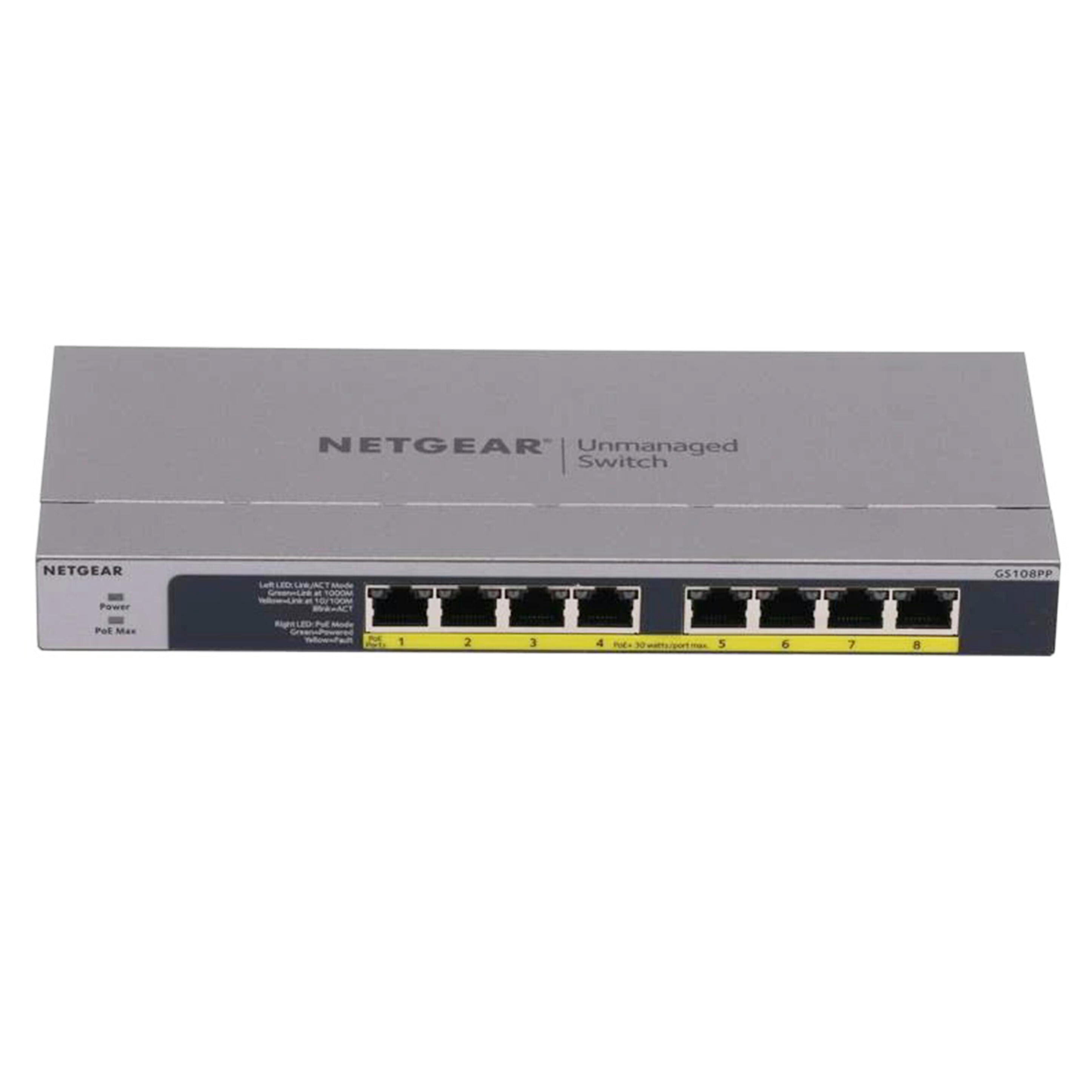 NETGEAR ネットギア/ネットワークハブ/GS108PP-100AJS//76C132DE00673/Bランク/84