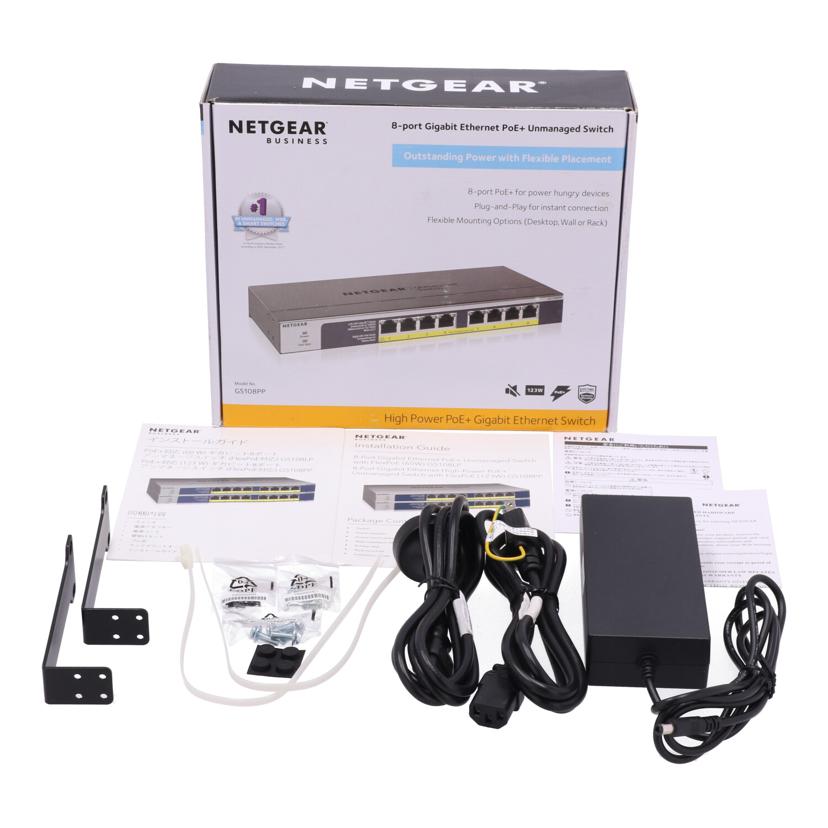 NETGEAR ネットギア/ネットワークハブ/GS108PP-100AJS//76C132DE00673/Bランク/84