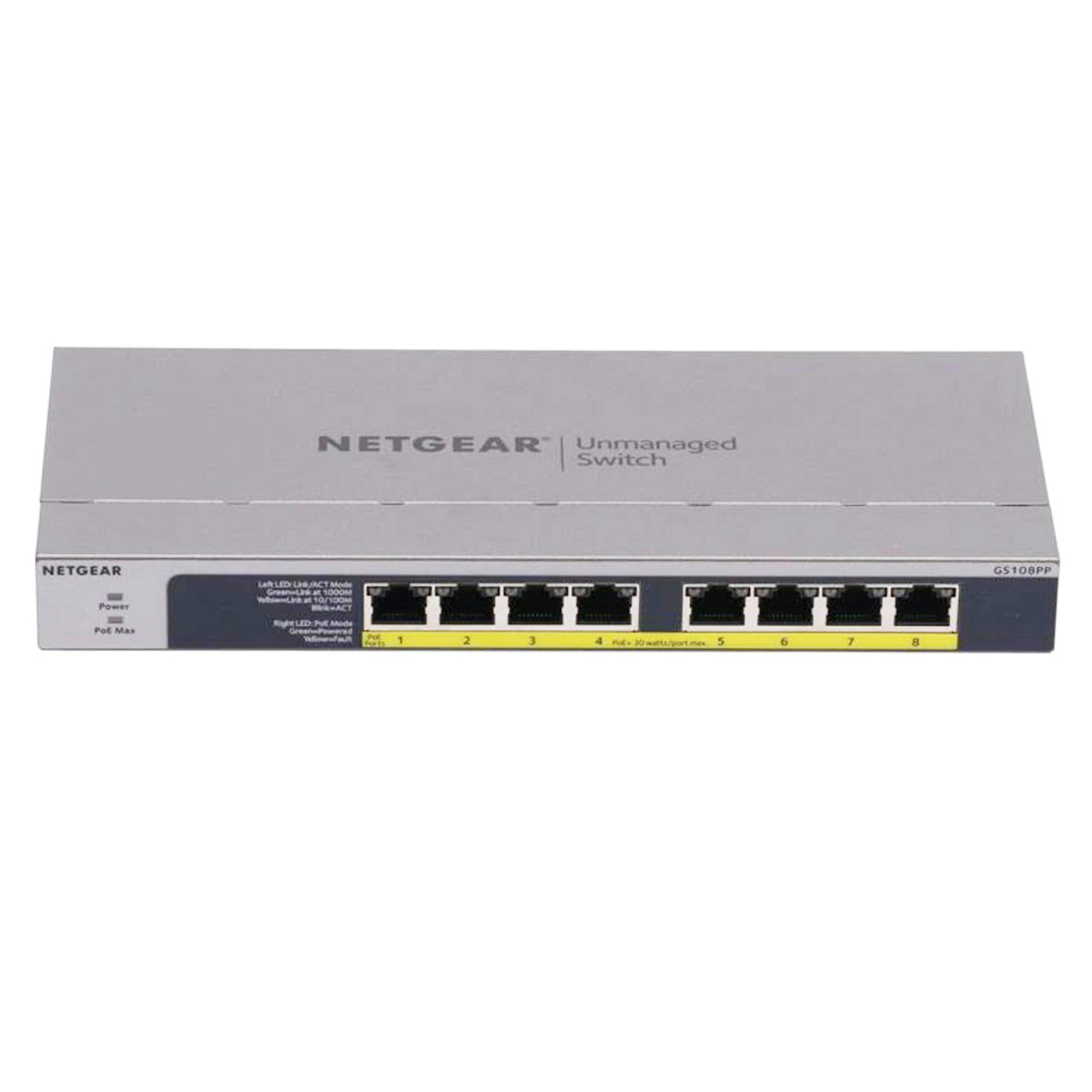 NETGEAR ネットギア/ネットワークハブ/GS108PP-100AJS//76C132D500640/Bランク/84