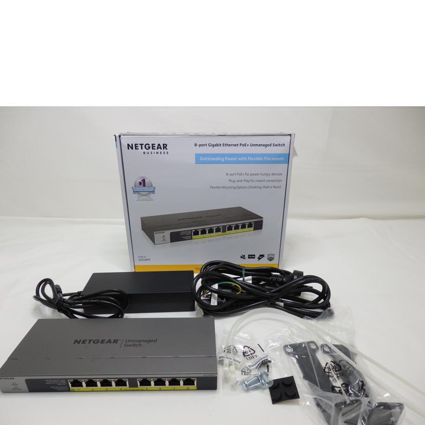 NETGEAR ネットギア/ネットワークハブ/GS108PP-100AJS//76C132D500640/Bランク/84