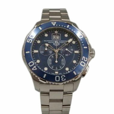TAG HEUER タグホイヤー/アクアレーサー・クロノ/ネイビー/クォーツ/CAN1011.BA0821//RZN****/Aランク/82