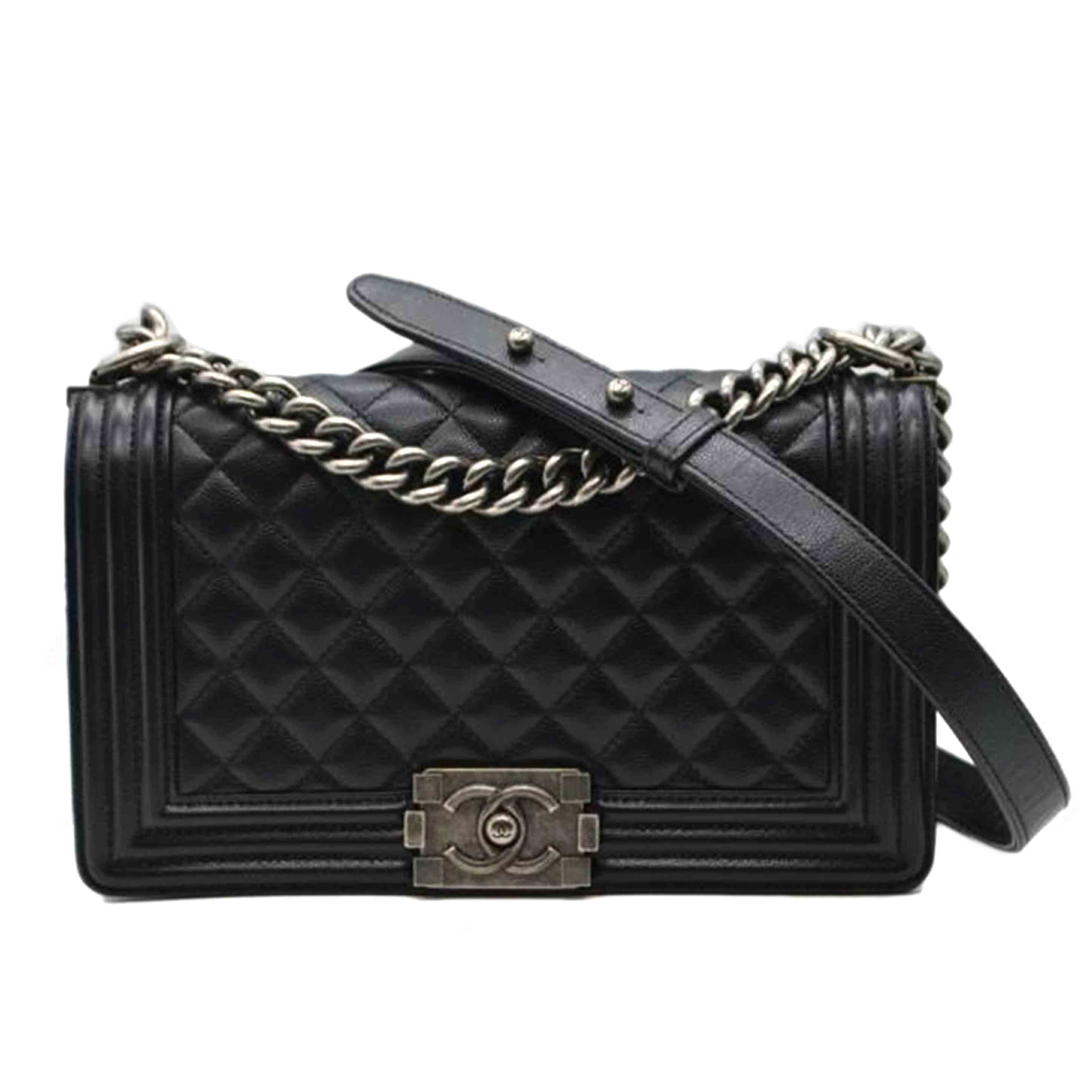 早い者勝ち❗️CHANEL ブラック ショルダーバッグ CHANEL シャネル ミニチェーンウォレット ショルダーバッグ マトラッセ