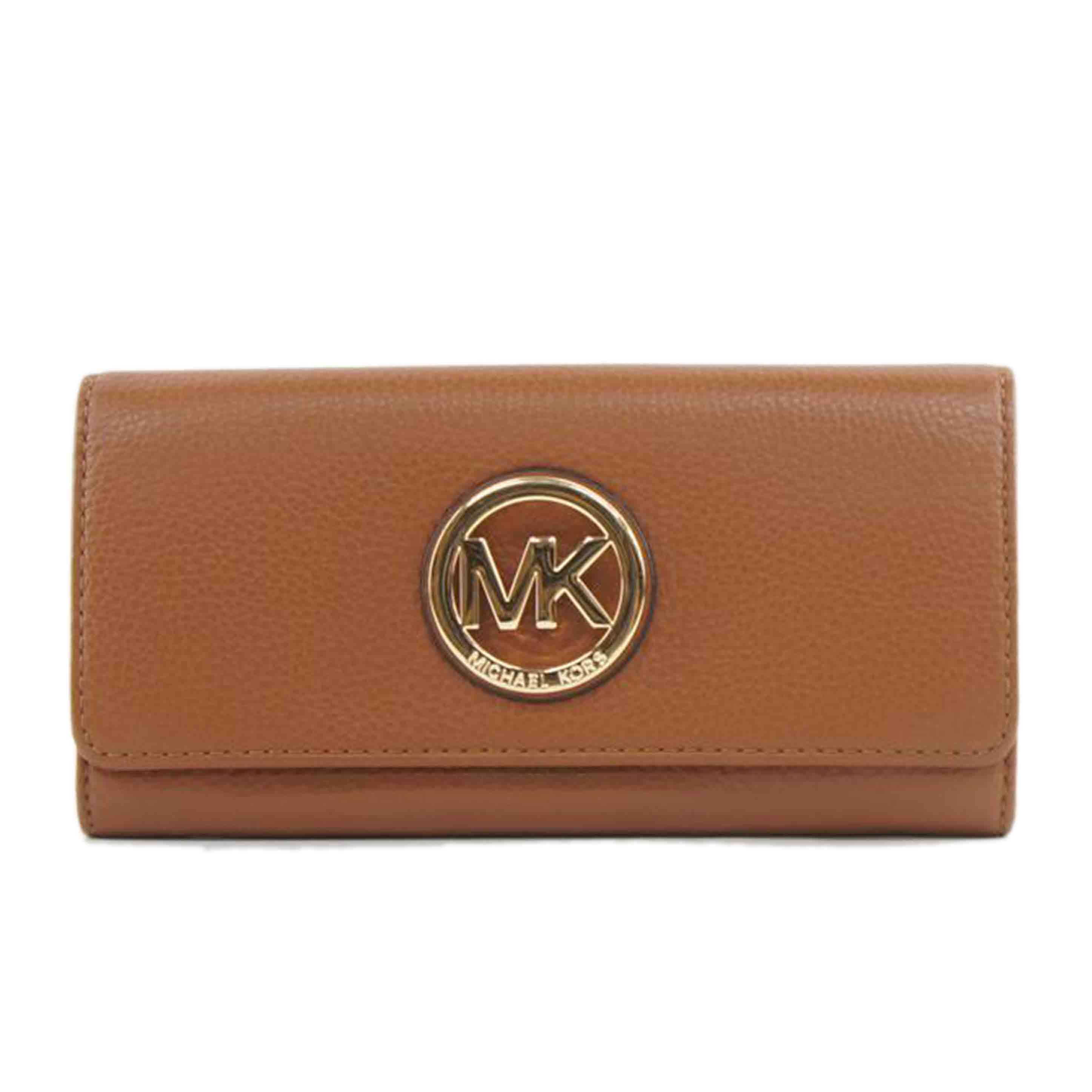 MICHAEL　KORS マイケルコース/ファスナー付長財布／キャメル／カーフ//ABランク/64