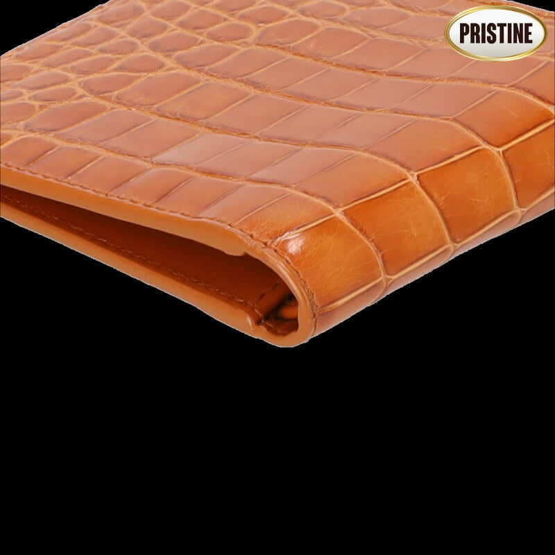 BOTTEGA　VENETA ボッテガヴェネタ/☆二つ折り札入れ／クロコダイル/113993//S01*******/SAランク/75