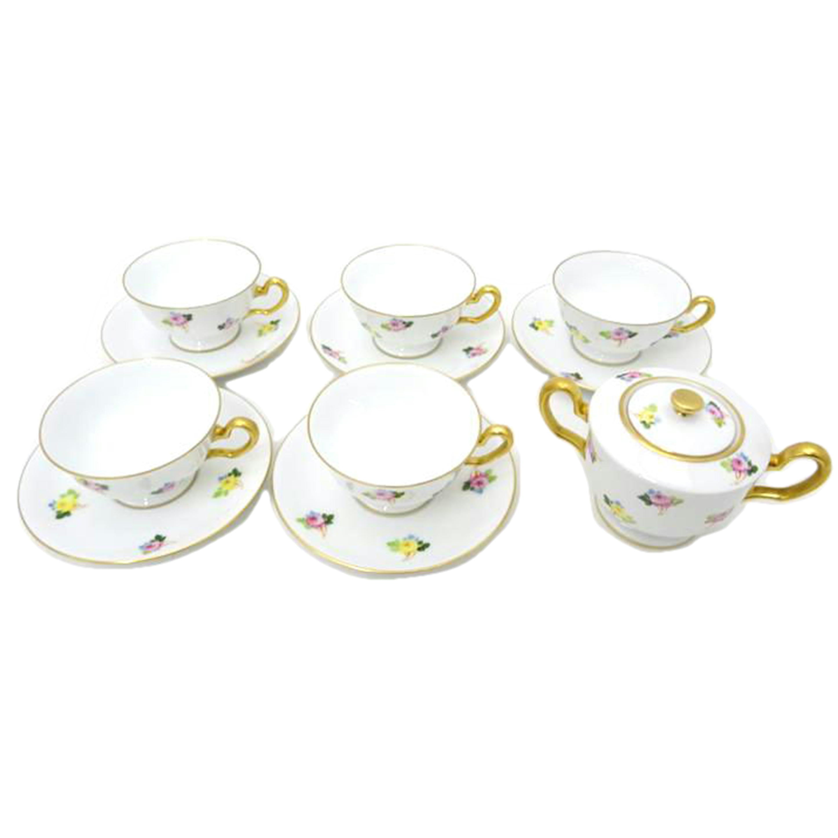 大倉陶園 大倉陶園/大倉陶園　カップ＆ソーサー5客、シュガーポット　セット//Aランク/69