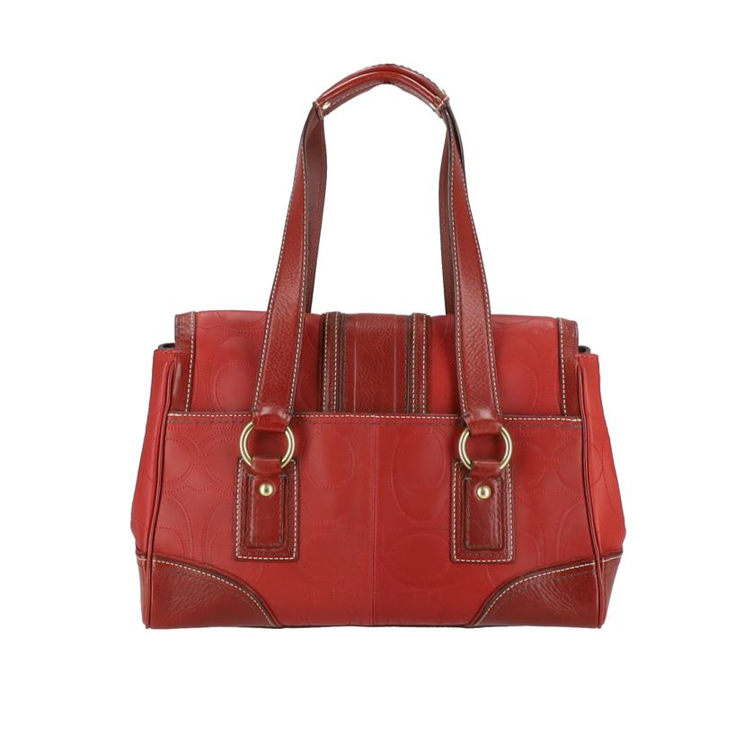 COACH　 コーチ/シグネチャーエンボスターンロックフラップ／ハンドバッグ/11332//G07**/Aランク/18