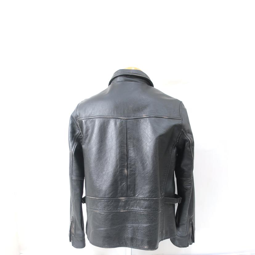 HOUSTON ヒューストン/シングルライダース　サイズ40　約Lサイズ　ブラック/8260//ABランク/65