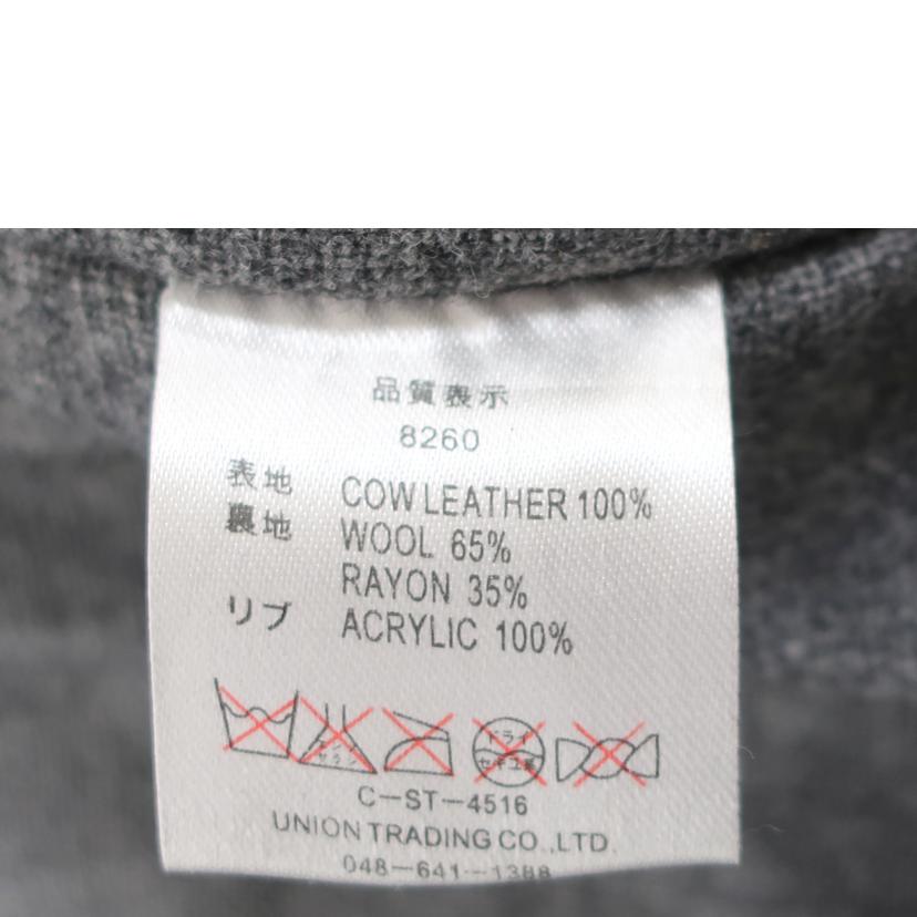 HOUSTON ヒューストン/シングルライダース　サイズ40　約Lサイズ　ブラック/8260//ABランク/65