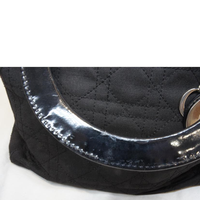 Christian　Dior ディオール/ナイロンレディディオール2WAYブラックSV金具//Bランク/92