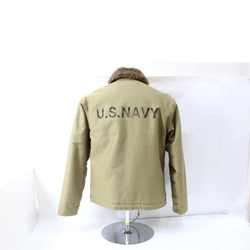 HOUSTON ヒューストン/デッキジャケット　DECK　JACKET　サイズ40　約Lサイズ　ライトカーキ/65913//Aランク/65