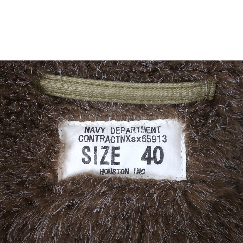 HOUSTON ヒューストン/デッキジャケット　DECK　JACKET　サイズ40　約Lサイズ　ライトカーキ/65913//Aランク/65