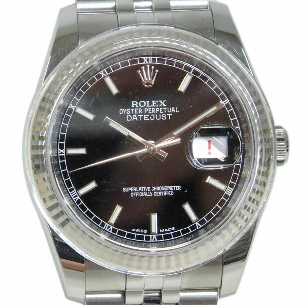 ROLEX ロレックス/デイトジャスト／黒文字盤/116234//4U8*****/Aランク/84