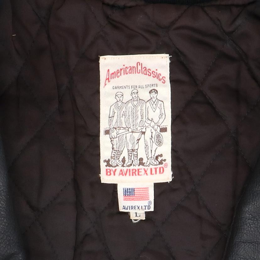 AVIREX アヴィレックス/USA製／レザースタジャン／ボンバージャケット／サイズL//ABランク/62