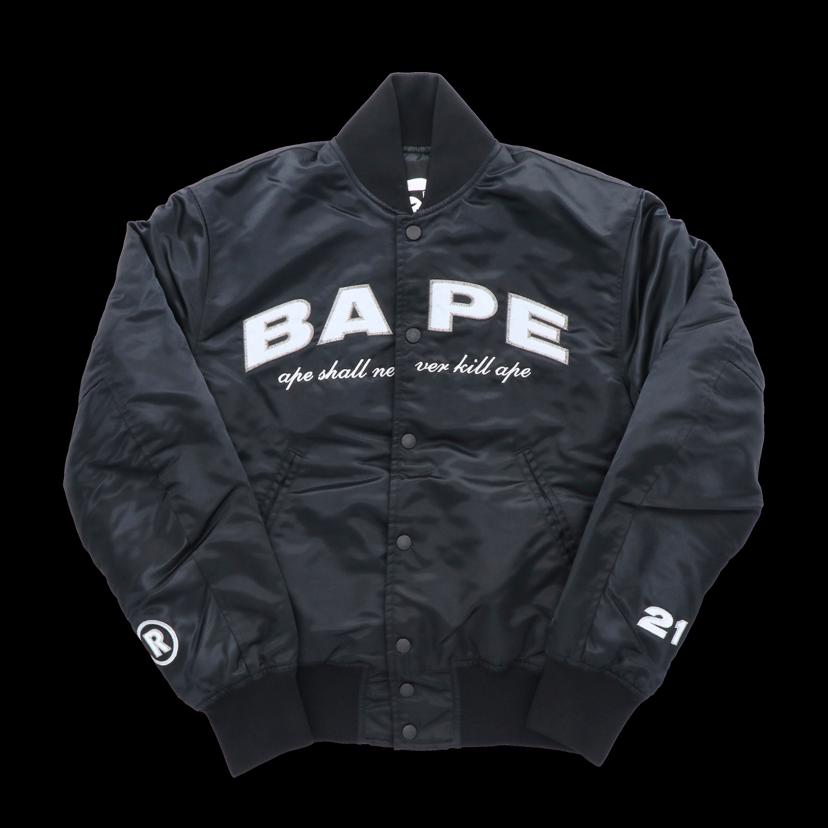 A　BATHING　APE A BATHING APE/希少黒タグ／MADEBY　GENERAL／　スタジャン／　日本製//ABランク/85