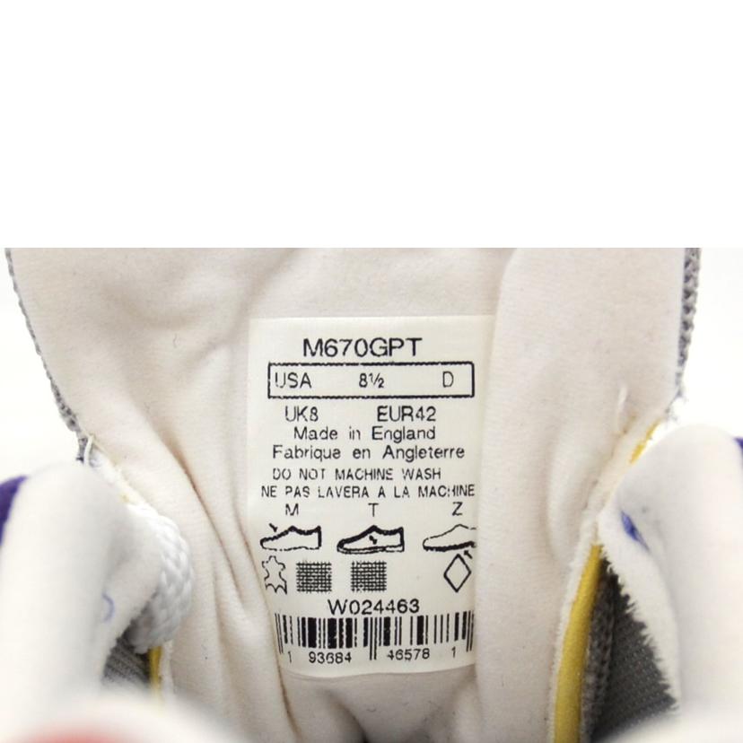 New　balance ニューバランス/スニーカー/M670GPT//SAランク/75