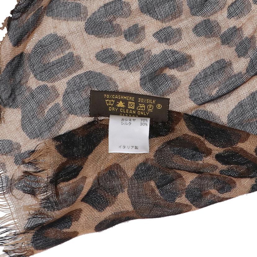 LOUIS VUITTON ルイヴィトン/カシミア×シルク／レオパードショール/413287//ABランク/91
