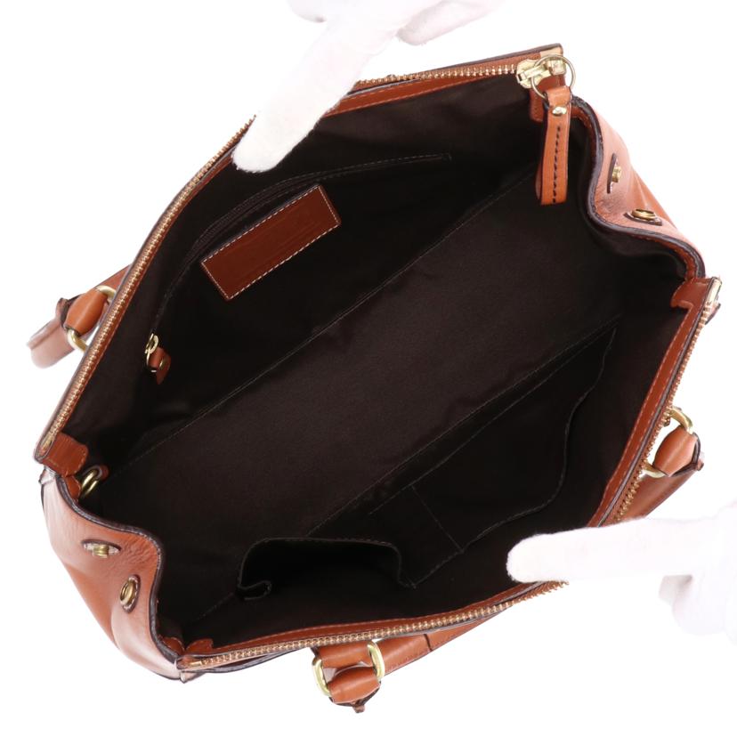 COACH　 コーチ/ハンプトンズレザーミディアムキャリーオール／ハンドバッグ/11047//G07**/Aランク/18