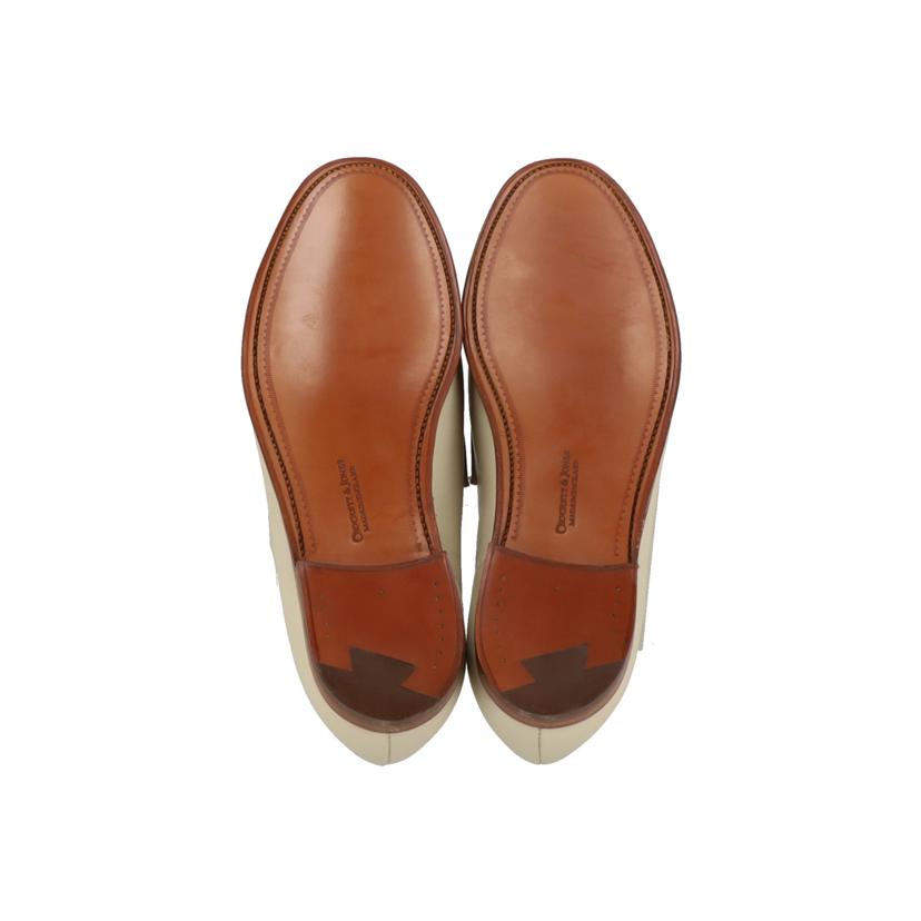CROCKETT＆JONES クロケットアンドジョーンズ/コインローファー/ホワイト×アイボリー/POOLE//X38658/SAランク/20
