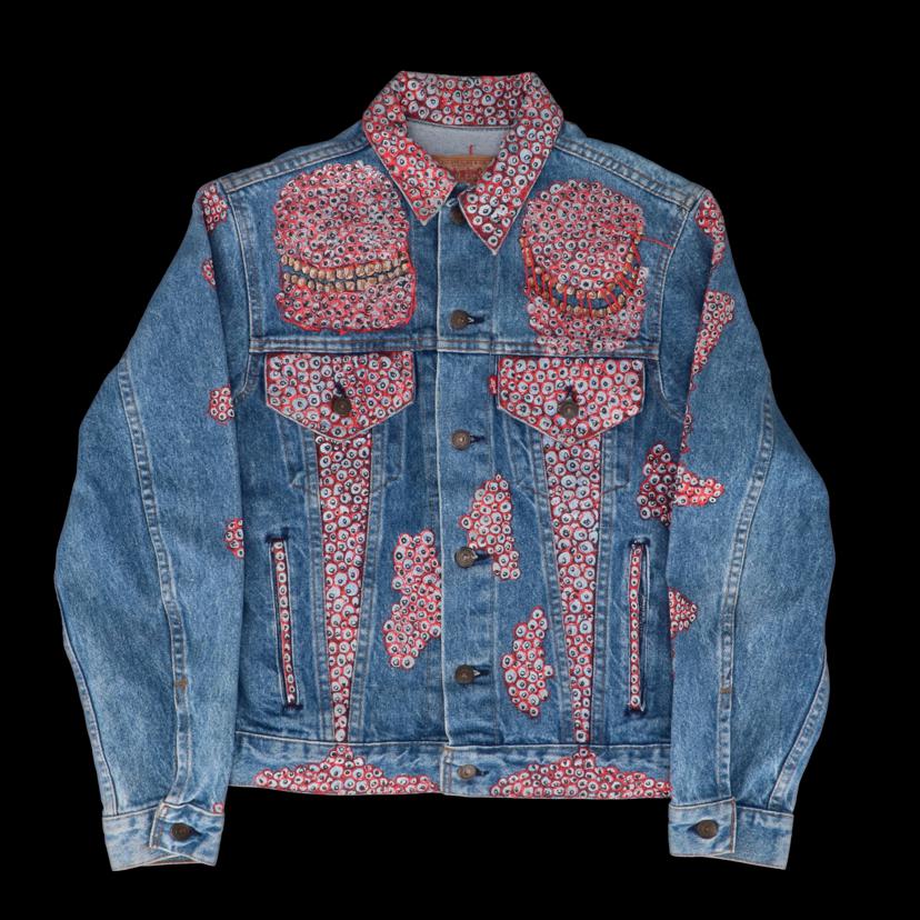 LEVIS リーバイス/90＇s／デニムジャケット／TARZANKICK！！！／リメイク70505－0214／4th／／ヴィンテージ//ABランク/82