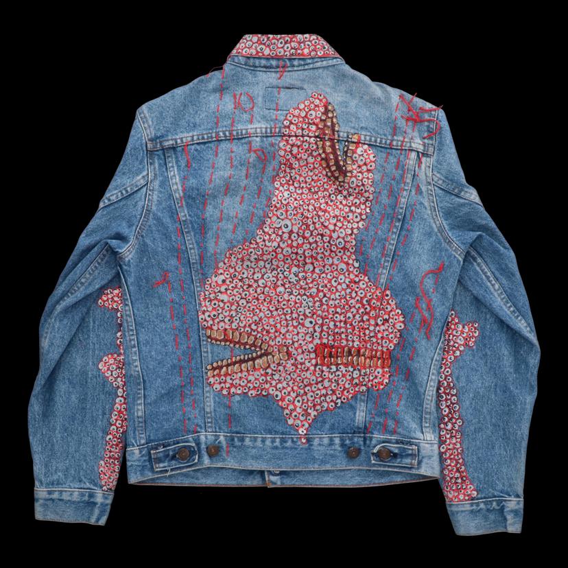 LEVIS リーバイス/90＇s／デニムジャケット／TARZANKICK！！！／リメイク70505－0214／4th／／ヴィンテージ//ABランク/82