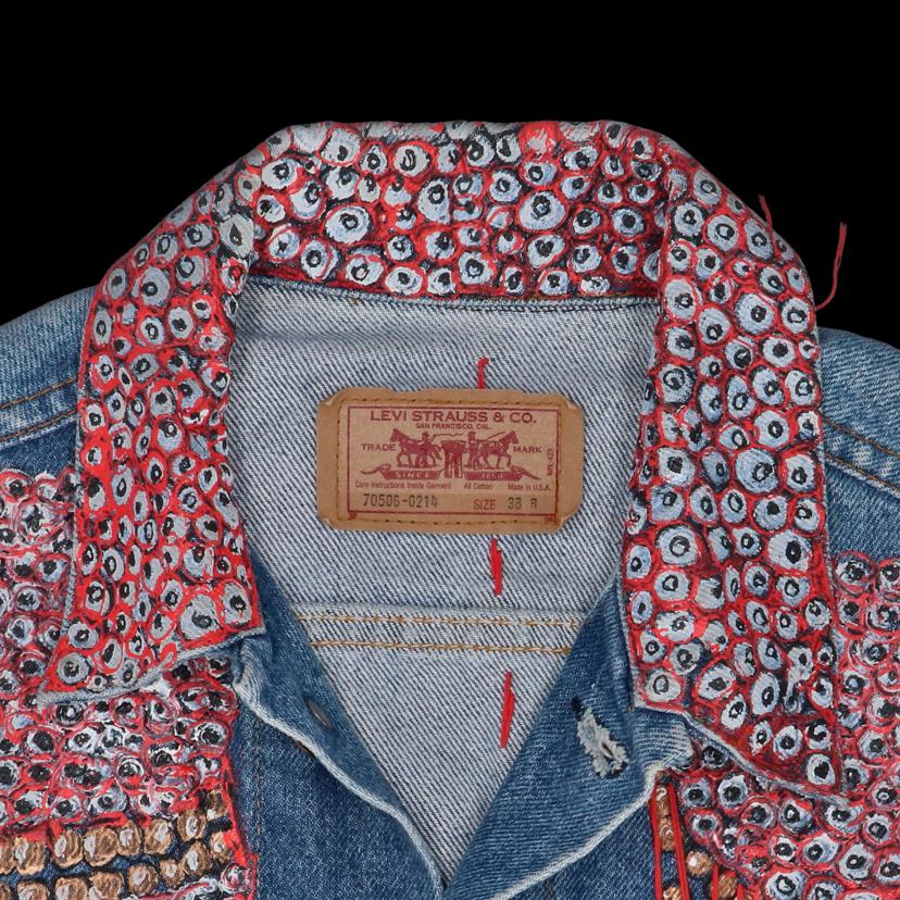 LEVIS リーバイス/90＇s／デニムジャケット／TARZANKICK！！！／リメイク70505－0214／4th／／ヴィンテージ//ABランク/82