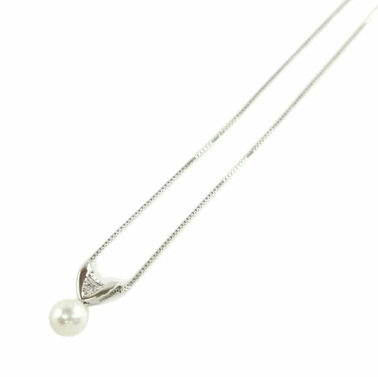 Pt850／900パールネックレス//ABランク/64