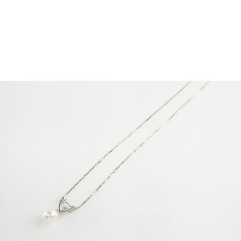 Pt850／900パールネックレス//ABランク/64