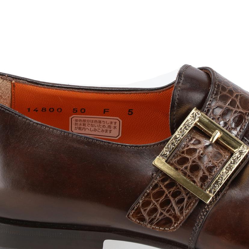 Santoni サントーニ/シングルモンクストラップローファー/ブラウン/14800//SAランク/20