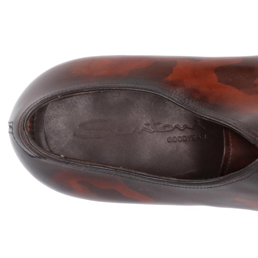 Santoni サントーニ/カモフラ柄ローファー/ブラウン//SAランク/20