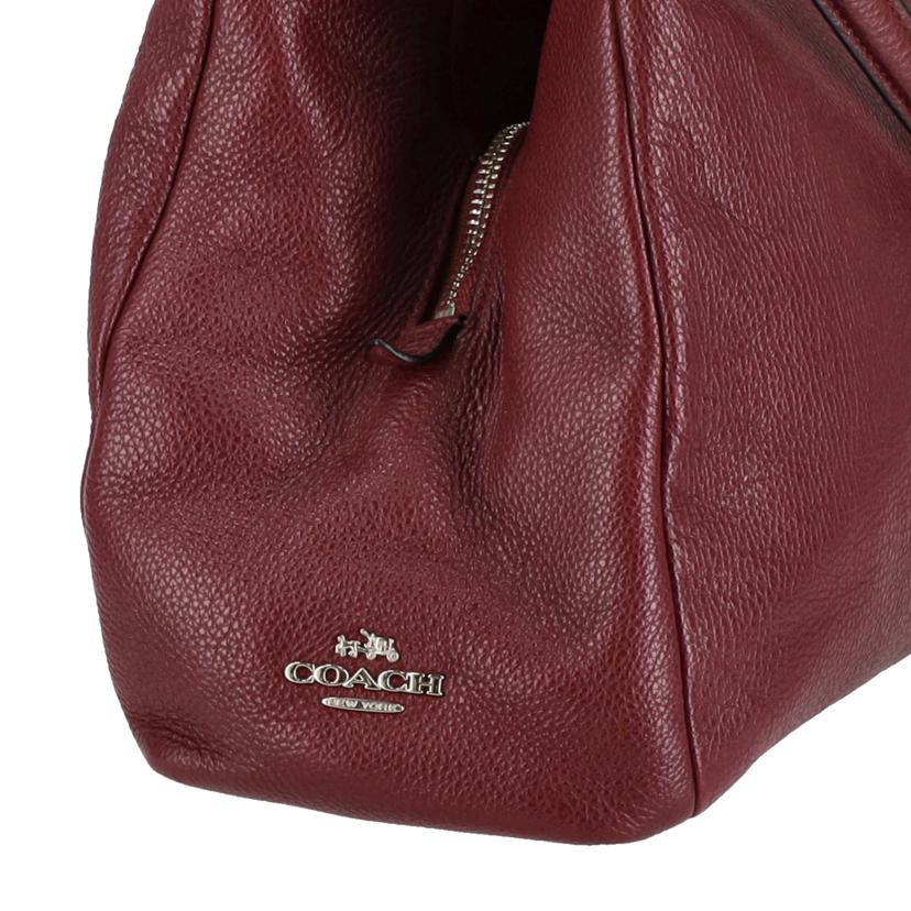 COACH コーチ/ペブルドレザーフィービーショルダートートバッグ／ボルドー/F35723//E16**/Aランク/18
