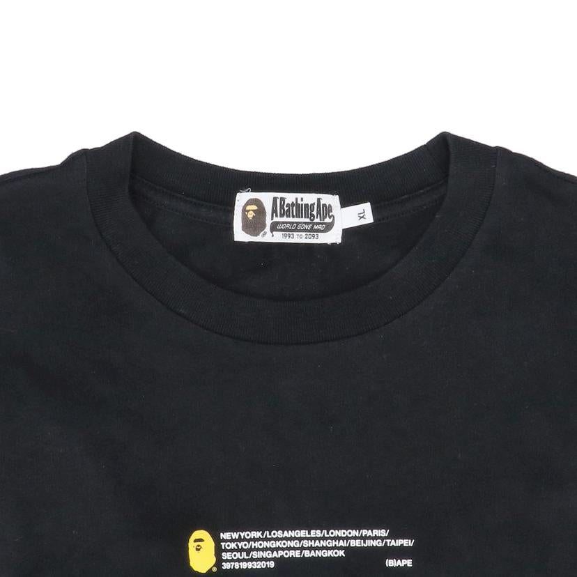 A　Bathing　Ape ア　ベイシング　エイプ/サイドジップTシャツ/001LTF201023X//Bランク/85